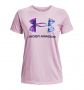 UNDER ARMOUR SPORTSTYLE SHORT SLEEVE SHIRT WOMENS PINK FOG