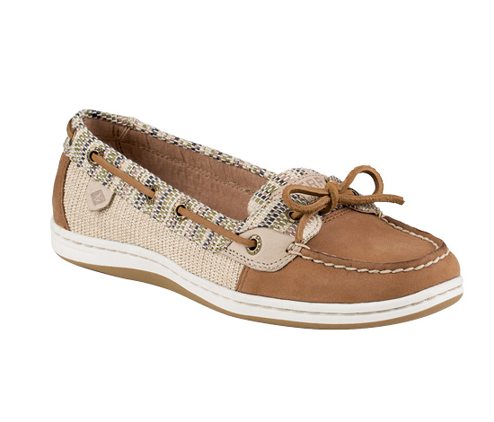 SHOE FIREFISH WOMENS RAFFIA STRIPE BEIGE MED 6