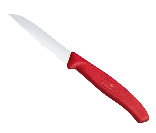 Victorinox Swiss Classic 3.25 Serrated Paring Knife (Red)