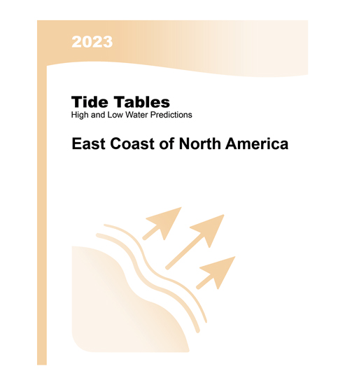 BOOK TIDAL TABLES EAST COAST OF NORTH AMERICA 2023