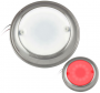 ADVANCED LED 7" STAINLESS STEEL TOUCH DOME LIGHT WHITE/RED LED
