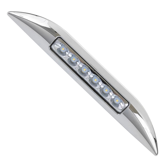 ADVANCED LED 12" CHROME COATED DECK LIGHT WHITE LED