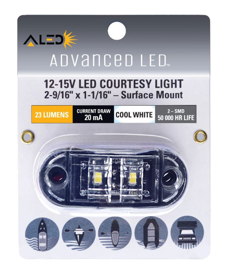 ADVANCED LED COURTESY SURFACE MOUNT LIGHT COOL WHITE LED