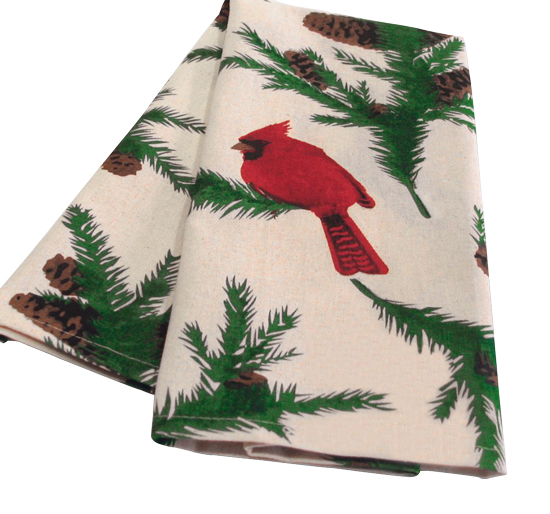 RED CARDINAL KITCHEN TOWEL