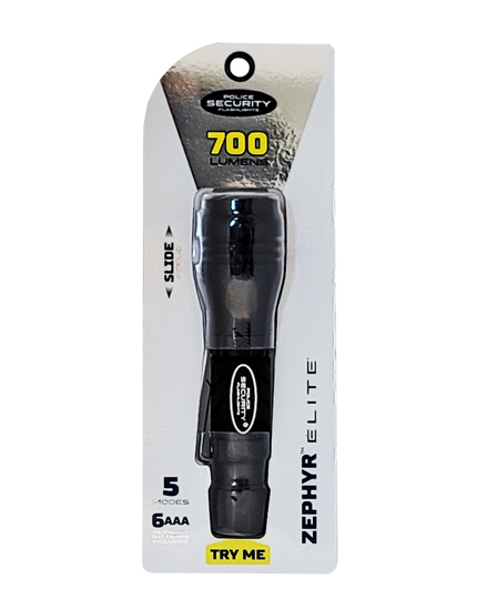 POLICE SECURITY ZEPHYR ELITE 700 LUMENS FLASHLIGHT