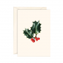 CHRISTMAS NOTE CARDS ENGLISH HOLLY