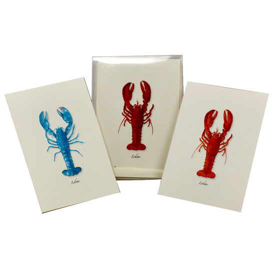 BOXED NOTE CARDS LOBSTER ASSORTMENT