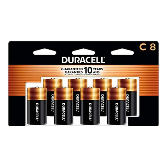 BATTERY ALKALINE C 8 PACK