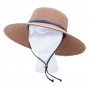 SLOGGERS BRAIDED SUN HAT WOMENS DARK BROWN ONE SIZE