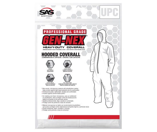 GEN-NEX HOODED COVERALL PROFESSIONAL GRADE MEDIUM