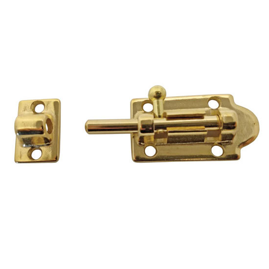 WHITECAP BARREL BOLT BRASS 2-1/2"