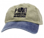 HAT HAMILTON MARINE KHAKI STONEWASH BLUE VISOR