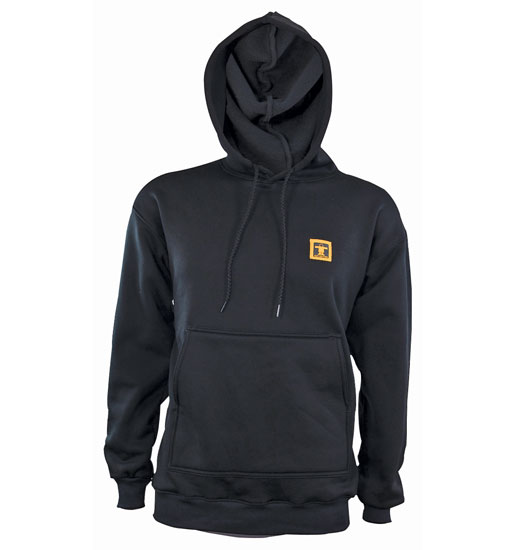 GUY COTTEN POLAR TEC HOODED SWEATSHIRT BLACK SIZE X-LARGE