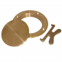 BUCK ALGONQUIN DECK PLATE WITH KEY BRONZE 6" I.D.