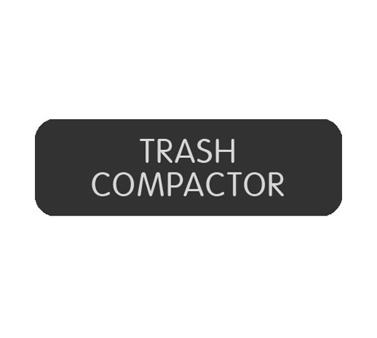 BLUE SEA 8063-0420 LABEL TRASH COMPACTOR LARGE FORMAT STYLE