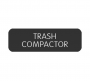 BLUE SEA 8063-0420 LABEL TRASH COMPACTOR LARGE FORMAT STYLE