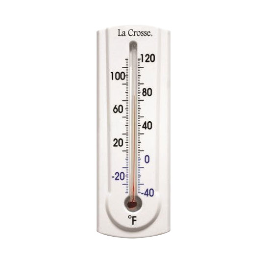 OUTDOOR THERMOMETER 6.5" WHITE WITH SECRET KEY HIDER