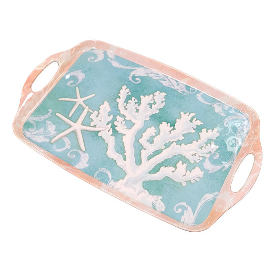 INSPIRED COAST RECTANGLE SERVING TRAY MELAMINE 12" X 19"