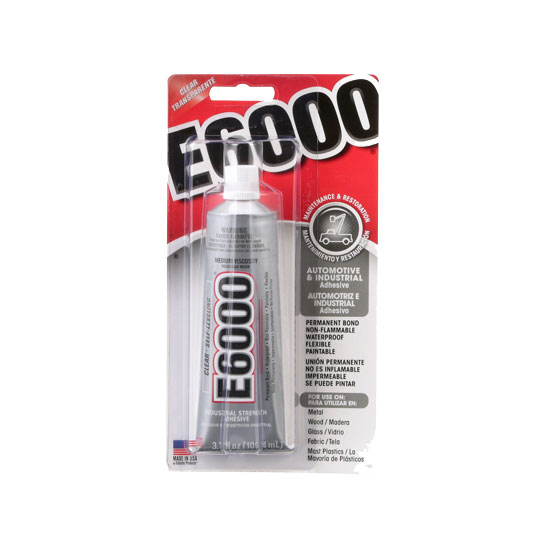 E-6000 Automotive and Industrial Adhesive - 3.7 oz tube