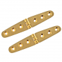 WHITECAP STRAP HINGES BRASS 6"