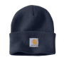 CARHARTT WATCH HAT NAVY ACRYLIC KNIT ONE SIZE