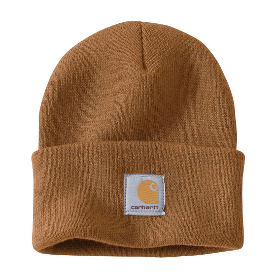 CARHARTT WATCH HAT BROWN ACRYLIC KNIT ONE SIZE