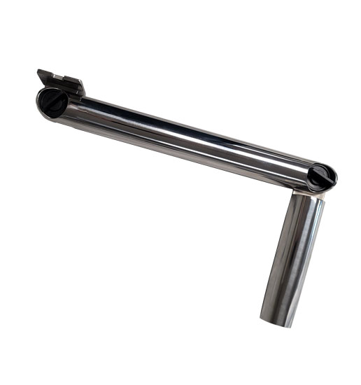 TABLE LEG ASSEMBLY ADJUSTABLE POLISHED STAINLESS STEEL 36" LONG