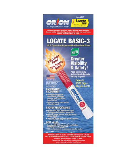 ORION FLARE KIT HANDHELD RED 3 PER PACK (NO PC)