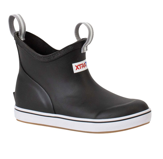 XTRATUF YOUTH ANKLE DECK BOOT 6" BLACK SIZE 1