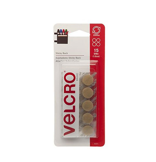 VELCRO COIN 5/8 BEIGE