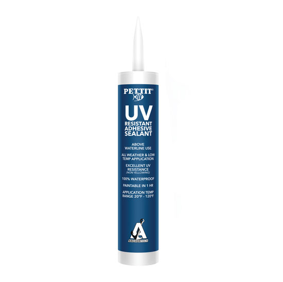 PETTIT PAINT ANCHORTECH UV RESISTANT ADHESIVE SEALANT WHITE 10 OZ