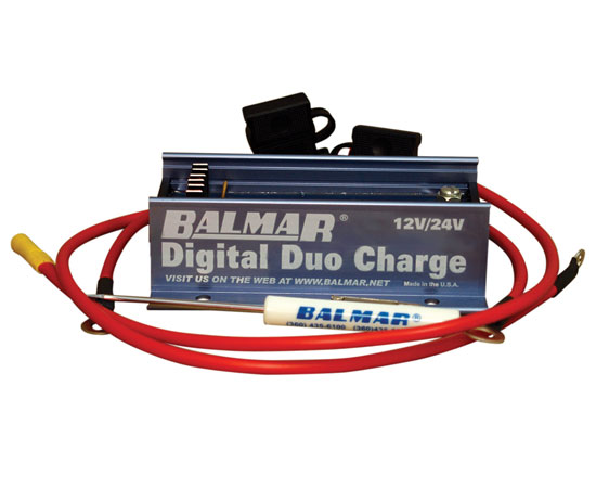 BALMAR DIGITAL DUO CHARGE 12/24V WITH WIRES (CLAMSHELL)