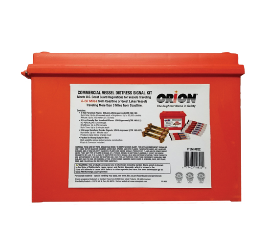 ORION COMMERCIAL VESSEL DISTRESS SIGNAL FLARE KIT 3-50 MILES (NO PC)