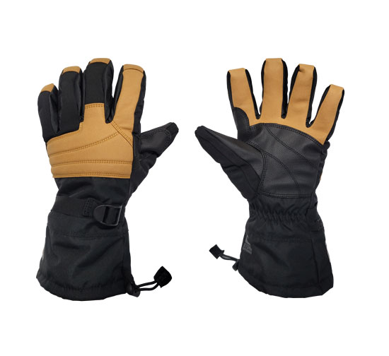 CARHARTT COLD SNAP INSULATED GLOVE MENS BLACK-BARLEY LARGE
