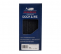 NEW ENGLAND ROPES NYLON DOUBLE BRAID DOCKLINE BLACK 3/8" X 15'