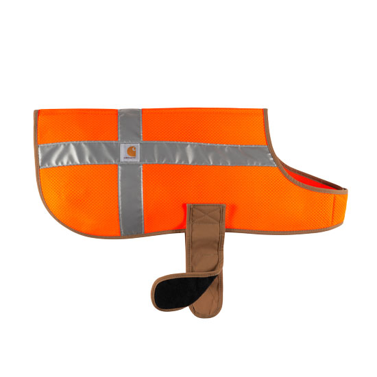 CARHARTT MESH SAFETY DOG VEST HUNTER ORANGE/BROWN