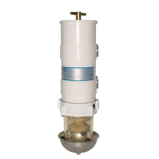 RACOR FUEL FILTER WATER SEPARATOR WITH SHUT-OFF VALVE 180 GPH FLOW RATE