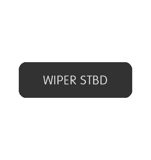 BLUE SEA 8063-0451 LABEL WIPER STBD LARGE FORMAT STYLE