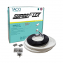 TACO MARINE SUPRO-FLEX RUB RAIL KIT WHITE 60' 1-19/32" X 25/32"