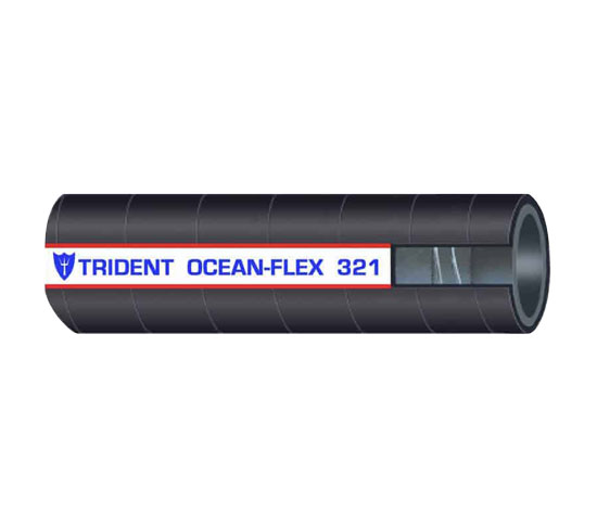 TRIDENT RUBBER OCEAN FLEX HOSE MULTIPURPOSE 5/8" ID (50' COIL)