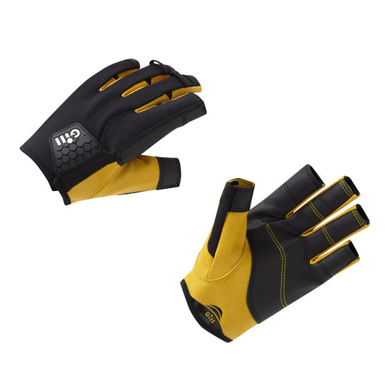 GLOVE SHORT FINGER LARGE PRO BLACK