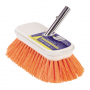 SWOBBIT CLEANING DECK BRUSH 7-1/2" MEDIUM BRISTLES ORANGE