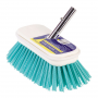 SWOBBIT CLEANING DECK BRUSH 7-1/2" STIFF BRISTLES AQUA