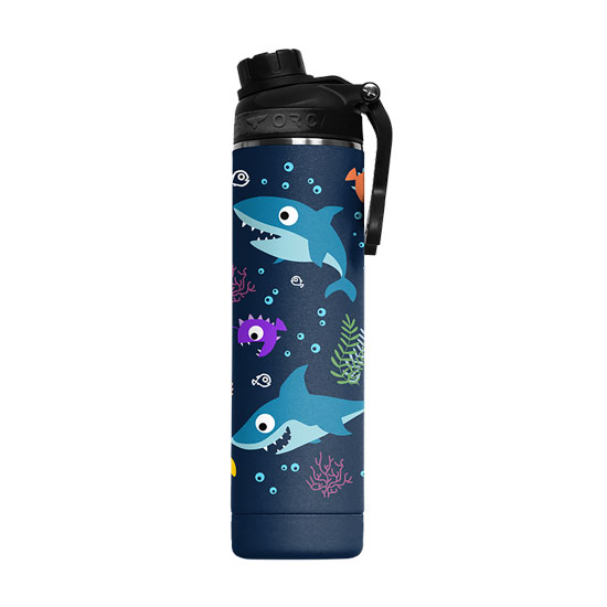 ORCA HYDRA 22 OZ SHARKS DOUBLE WALL VACUUM SEALED BODY BPA FREE