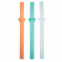 ORCA STEPFIT FLEX UNIVERSAL SET OF 3 SILICONE STRAWS