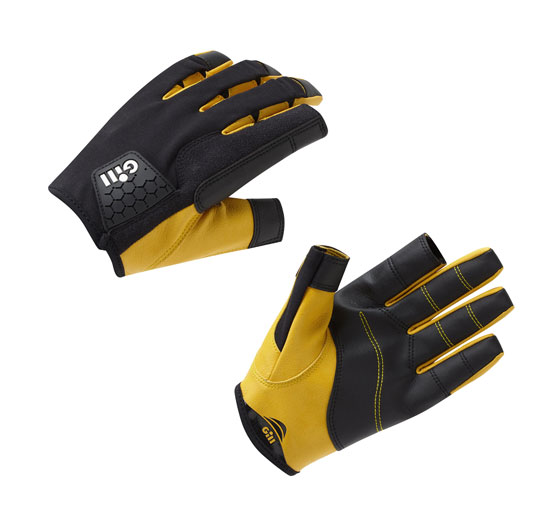 GILL PRO GLOVES LONG FINGER BLACK/YELLOW