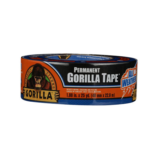 GORILLA ALL WEATHER TAPE 1.88" X 10 YARD ROLL BLACK