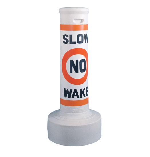 JIM-BUOY&REG; CAL-JUNE BUOY REGULATORY CAN STYLE 10" DIA "SLOW NO WAKE"