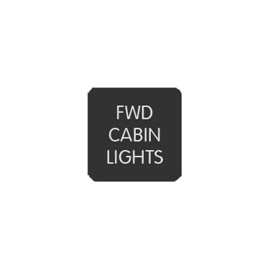 BLUE SEA 6520-0217 LABEL FWD CABIN LIGHTS SQUARE FORMAT