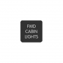 BLUE SEA 6520-0217 LABEL FWD CABIN LIGHTS SQUARE FORMAT